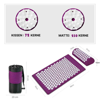 Akupressurmatte und Akupressurkissen